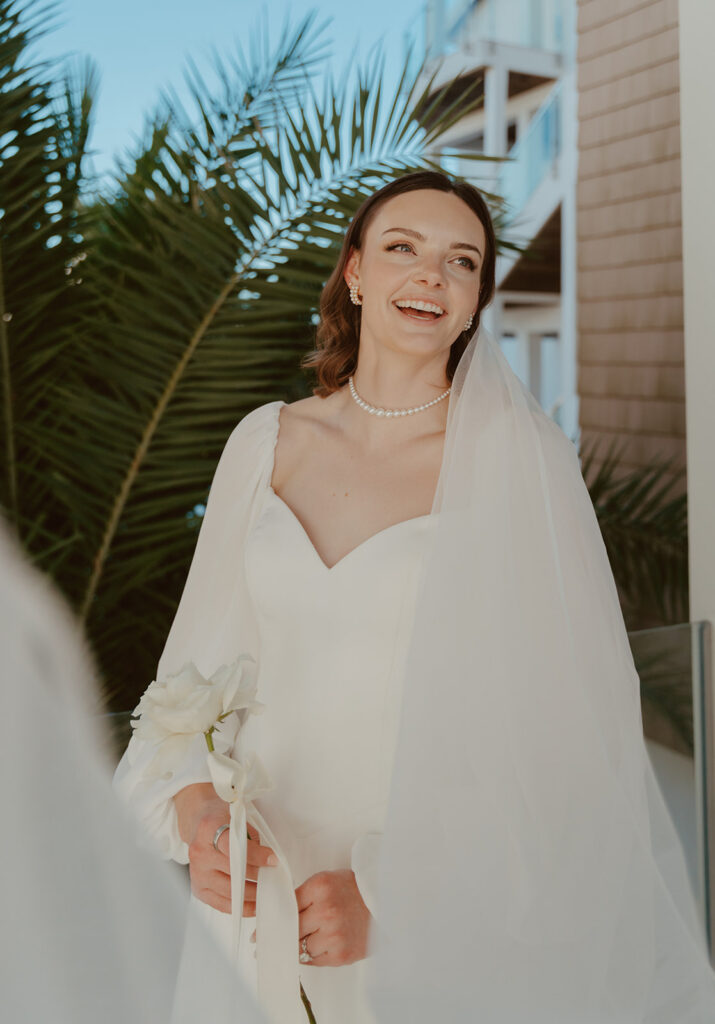 Candid moments from an intimate wedding photographed by a 30A wedding photographer