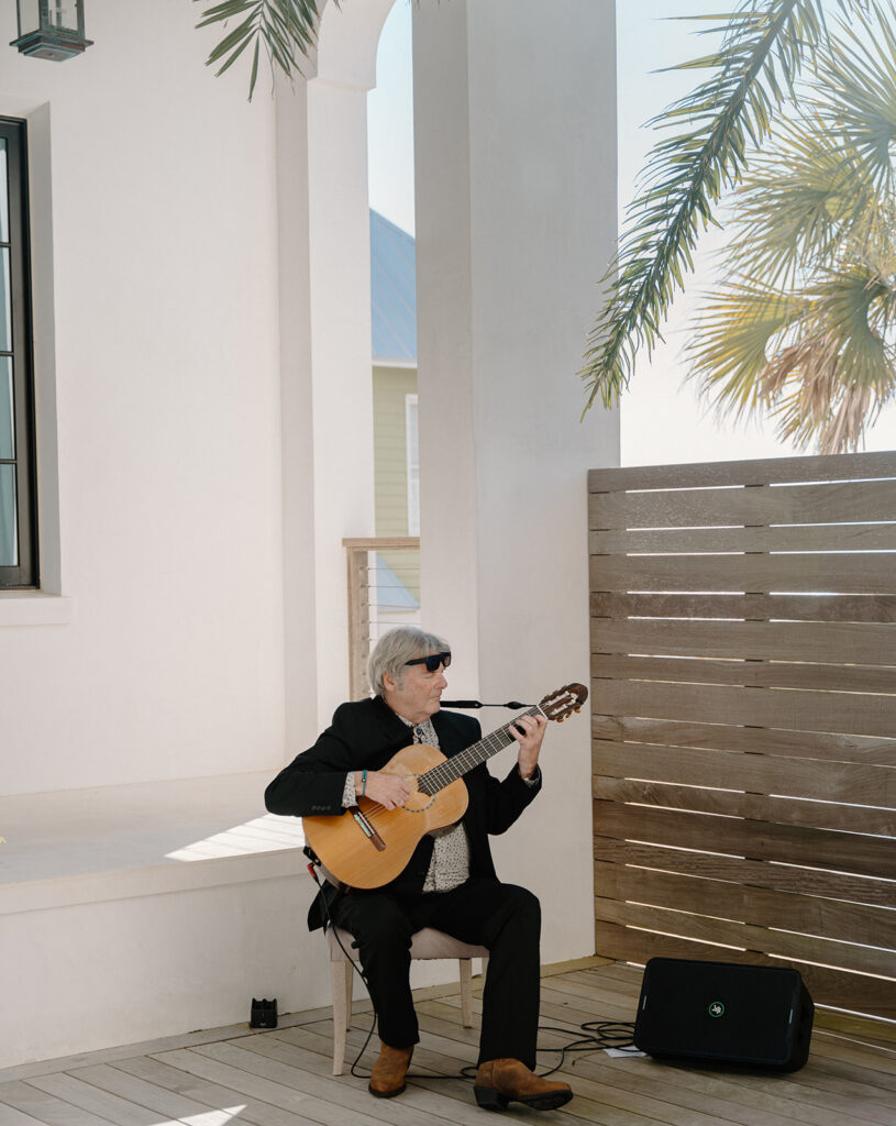 Small beachfront wedding ceremony at Alys Beach, a beautiful 30A wedding venue