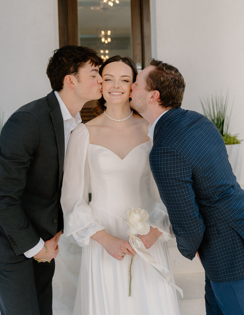 Emotional family moments during an intimate Alys Beach wedding