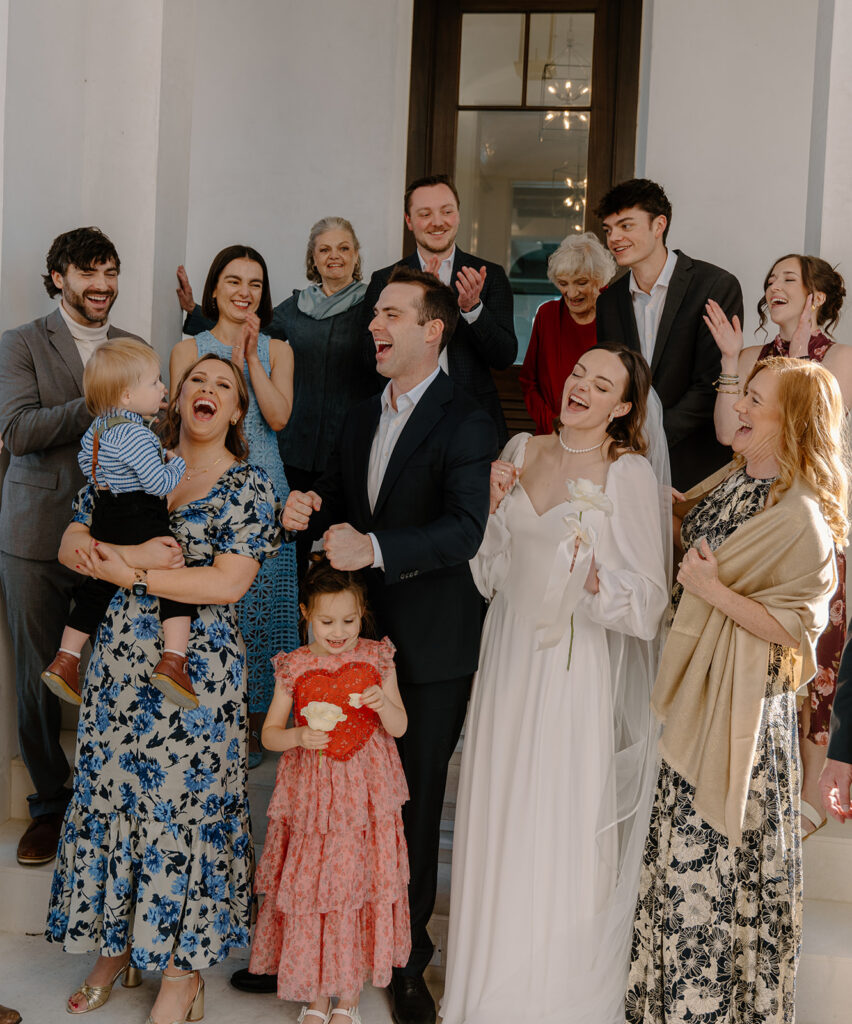 Emotional family moments during an intimate Alys Beach wedding