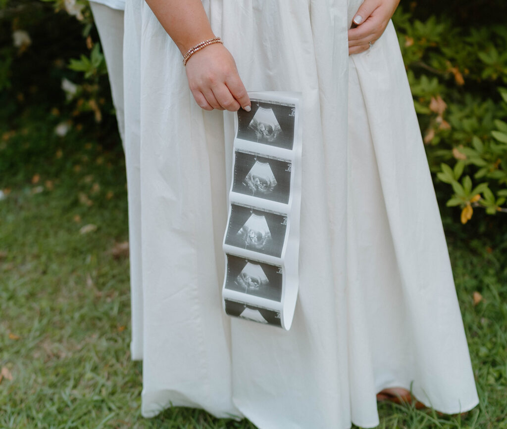 Pregnancy Announcement Photos at Alfred B Maclay Gardens State Park