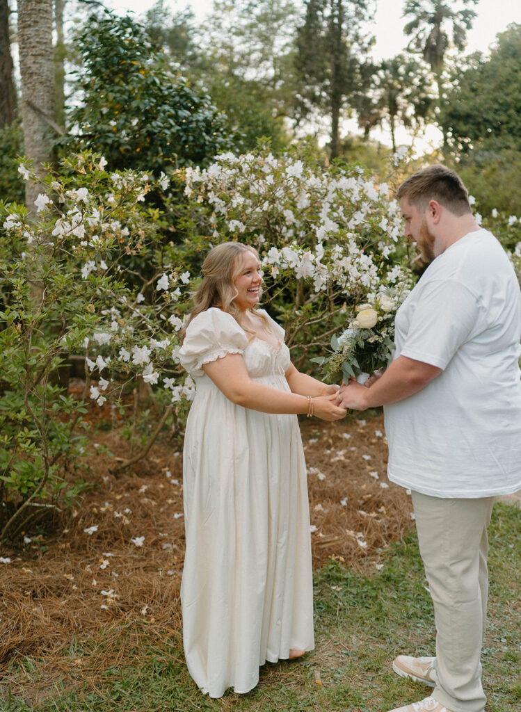 Pregnancy Announcement Photos at Alfred B Maclay Gardens State Park