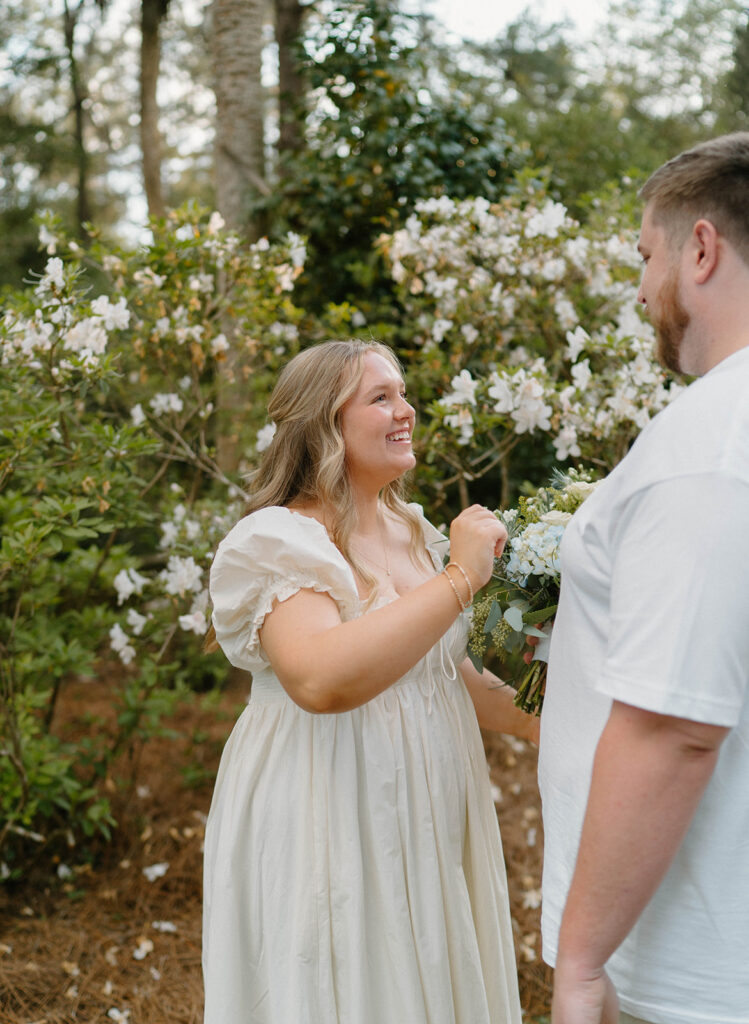 Pregnancy Announcement Photos at Alfred B Maclay Gardens State Park