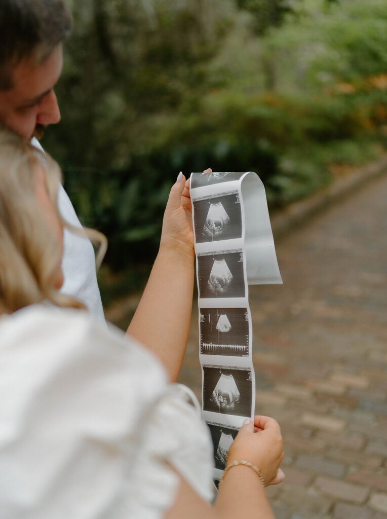Pregnancy Announcement Photos at Alfred B Maclay Gardens State Park