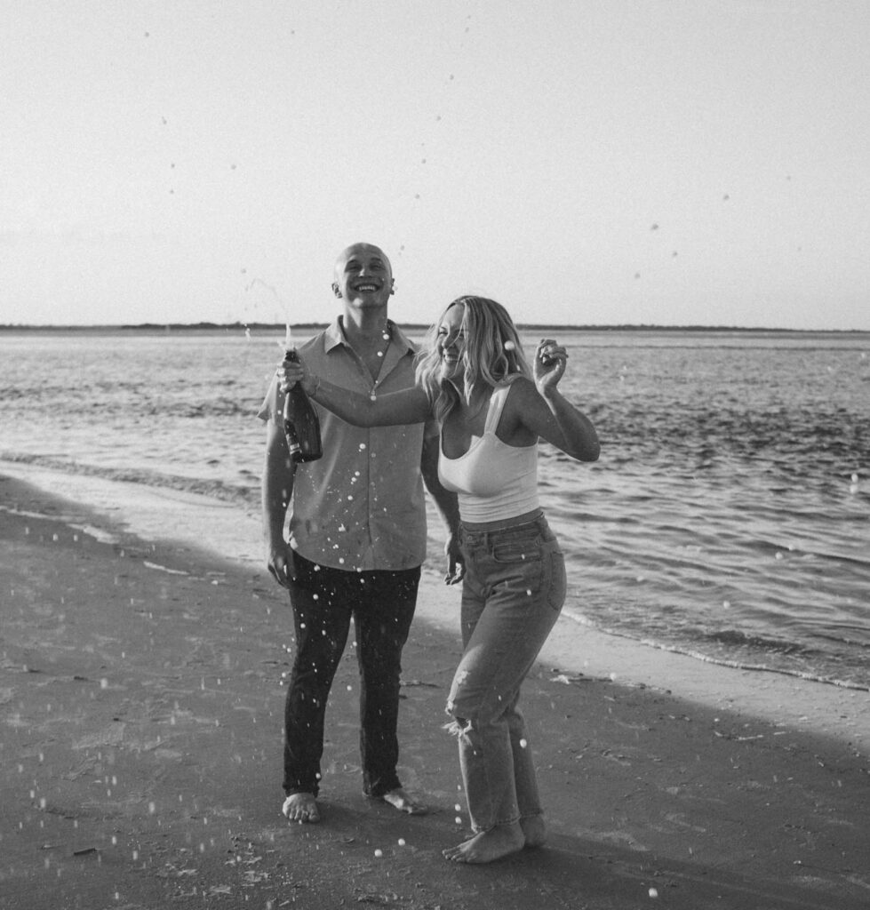 Charleston proposal at Folly Beach