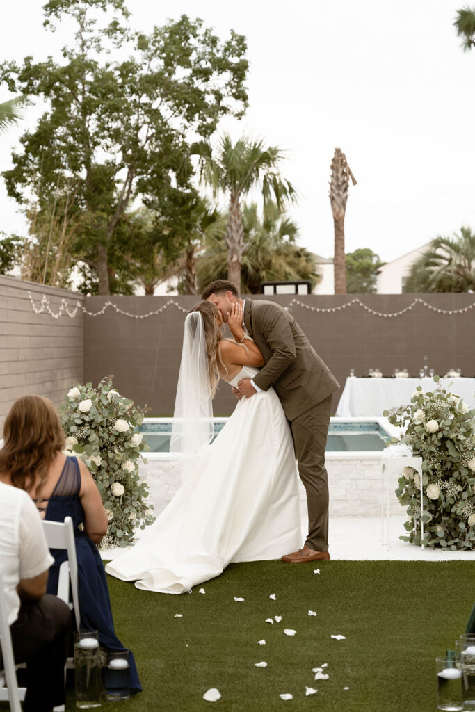 Santa Rosa Beach wedding ceremony.
